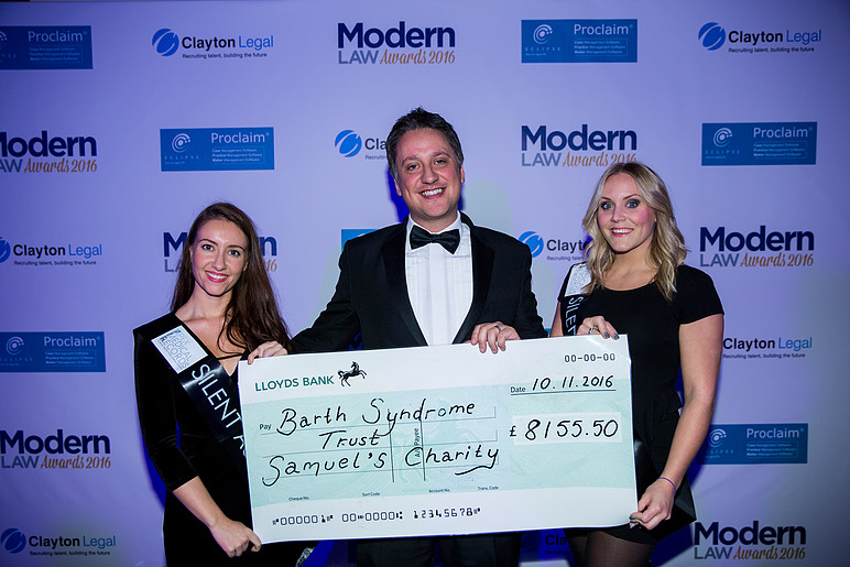 Fundraising at the Modern Law Awards 2016